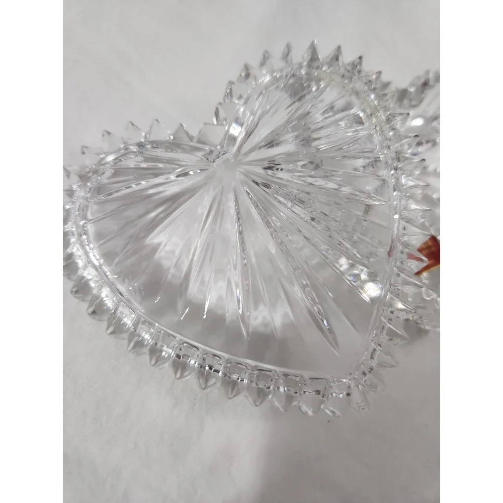 Crystal Heart Ring Box By Gorham West Germany
